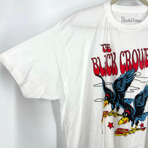 The Black Crowes Flying Crows Band Tee White Size Medium NWOT - Picture 5 of 6